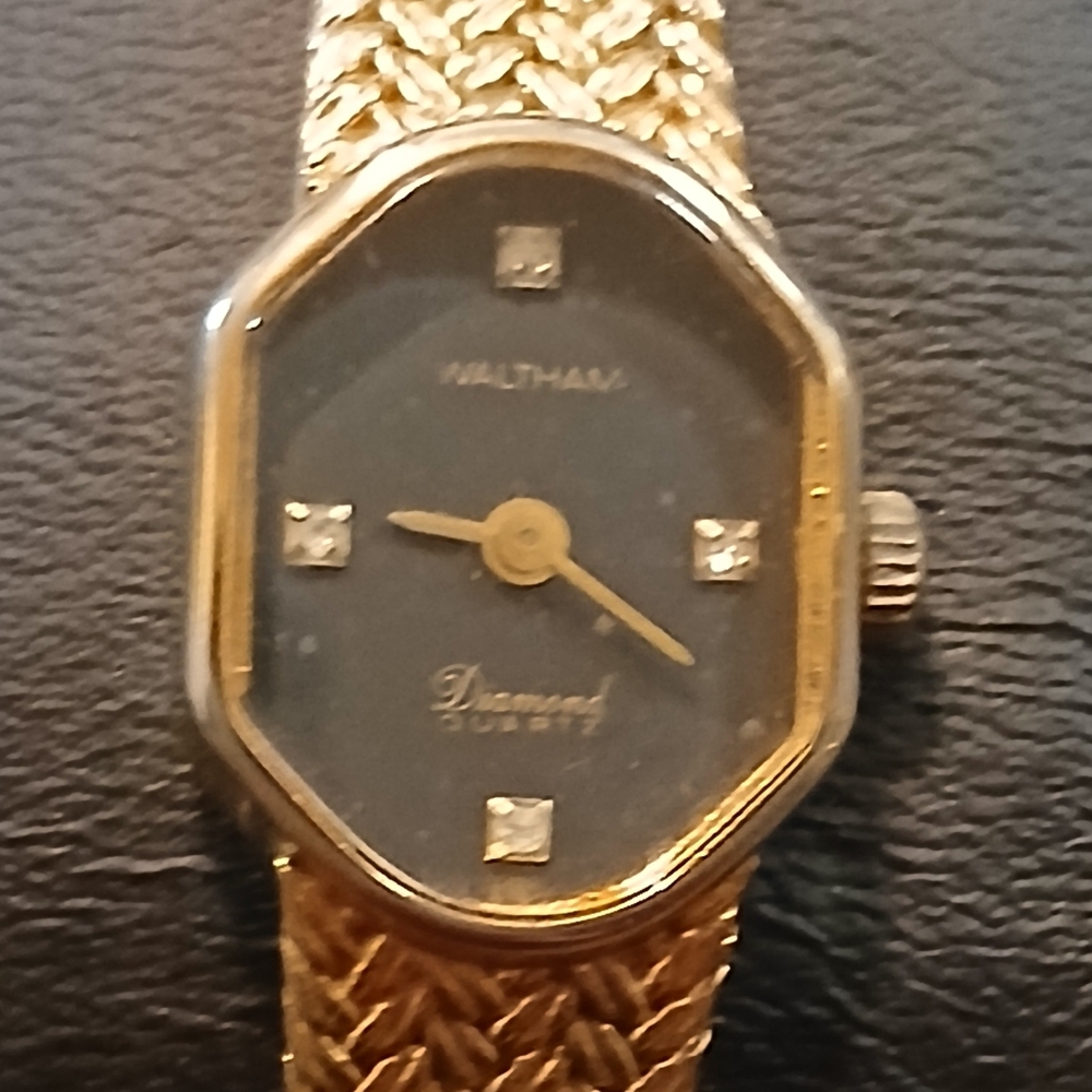 Vintage Waltham Diamond Quartz Women's Watch - Picture 1 of 9